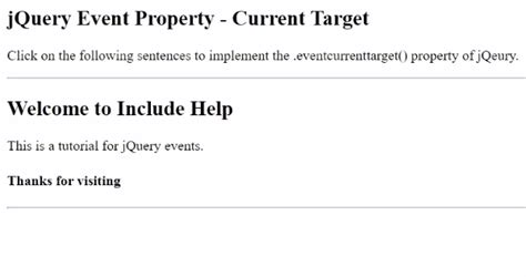 Event: currentTarget property .